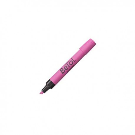 RESALTADOR BEROL ROSA PQTE/12 ARTICULOS ESCOLAR Y OFICINA