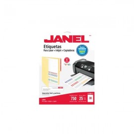 ETIQUETA JANEL LASER 5266 17X87 C/750 (5 COLORES)