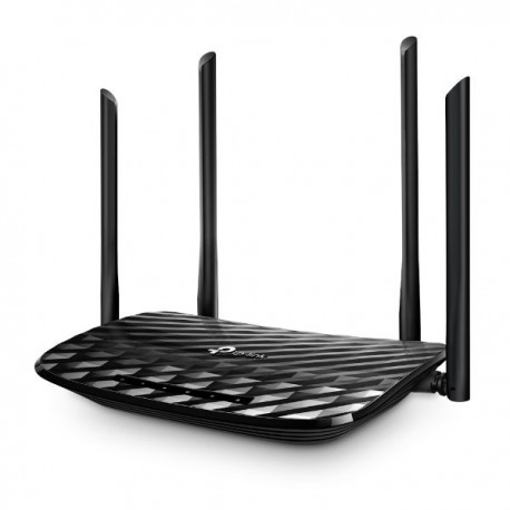 ROUTER TPLINK ARCHER C6 AC1200 2.4GHZ / 5GHZ 1200MBPS 1WAN 4LAN NEGRO