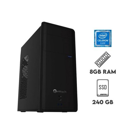 COMPUTADORA DE ESCRITORIO INTEL CELERON J3060NH 8GB RAM SSD 240GB