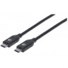 CABLE USB MANHATTAN TIPO C MACHO-MACHO 2.0M ALTA VELOCIDAD 355247