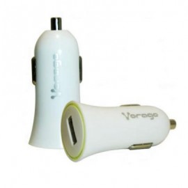 CARGADOR PARA AUTO VORAGO AU-101 CON 1 PUERTO USB BLANCO