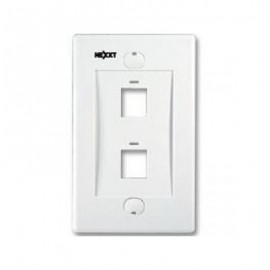 FACEPLATE NEXXT 2 PUERTOS RJ-45 COLOR BLANCO AW160NXT02