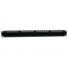 PANEL DE PARCHEO NEXXT 24 PUERTOS RJ-45 19" CAT5E NEGRO AW190NXT06