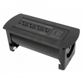 CAJA DE MESA MANHATTAN CONEXIONES AC4 USB2/5V/2.1A 164849