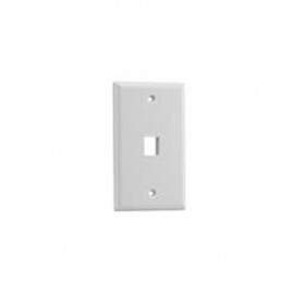 FACE PLATE BELDEN 1 PUERTOS BLANCO TIPO KEYSTONE AX102660