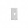 FACE PLATE BELDEN 1 PUERTOS BLANCO TIPO KEYSTONE AX102660