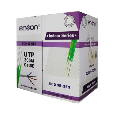 CABLE ENSON UTP CAT5E SERIE ECO  BLANCA 12251W305 (METRO)