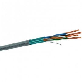 CABLE FTP, CAT. 5E, 4 PARES 24 AWG, CM AZUL, BOBINA 305 MTS(664445-15)