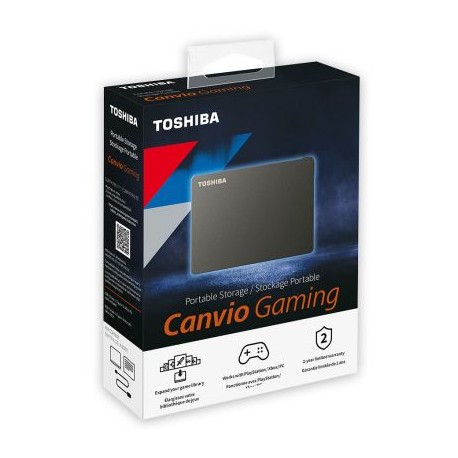 DISCO DURO EXTERNO TOSHIBA 2TB HDTX120XK3AA USB 3.0 CANVIO GAMING NEG